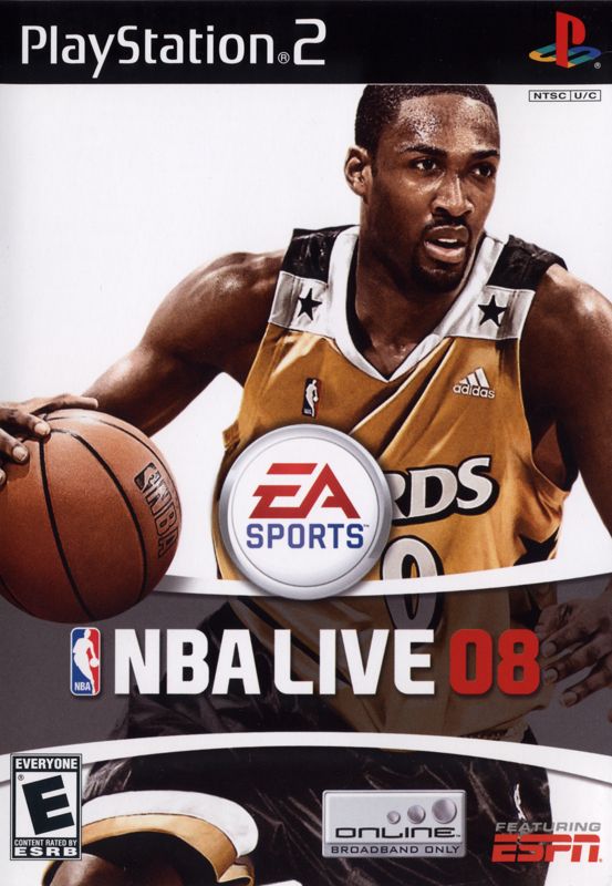 NBA Live 08 box art for Playstation 2